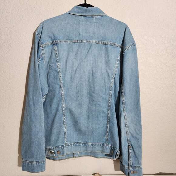 Levi Strauss Denim Jacket Mens Large Blue Signature Trucker Jean Coat Gold Label - Picture 4 of 14
